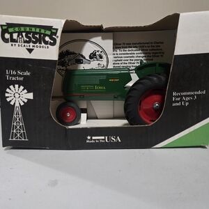 Classic Green and Red Toy Tractor -